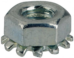 Value Collection - M3x0.5, Zinc Plated, Steel Hex Nut with External Tooth Washer - 6.5mm Washer Diam, 5.5mm Width Across Flats - Caliber Tooling