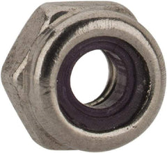 Value Collection - #5-40 UNC 18-8 Hex Lock Nut with Nylon Insert - 1/4" Width Across Flats, Uncoated - Caliber Tooling