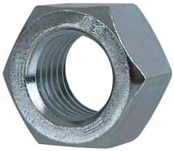 Value Collection - 1-1/2 - 12 UNF Steel Right Hand Hex Nut - 2-1/4" Across Flats, 1.317" High, Zinc-Plated Finish - Caliber Tooling