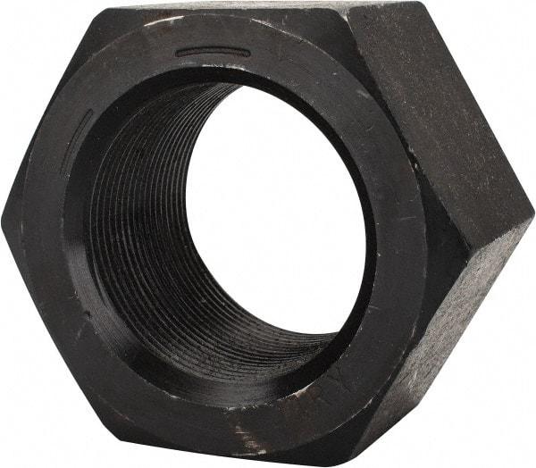 Value Collection - 2-12 UN Steel Right Hand Hex Nut - 3-1/8" Across Flats, 1-23/32" High, Uncoated - Caliber Tooling