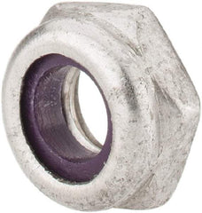 Value Collection - 1/4-20 UNC 18-8 Hex Lock Nut with Nylon Insert - 7/16" Width Across Flats, 13/64" High, Uncoated - Caliber Tooling