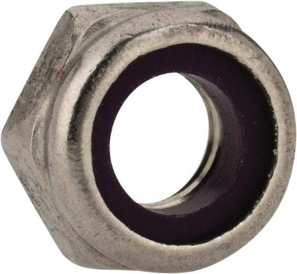 Value Collection - 5/16-18 UNC 18-8 Hex Lock Nut with Nylon Insert - 1/2" Width Across Flats, 1/4" High, Uncoated - Caliber Tooling