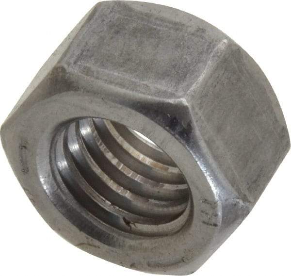 Value Collection - 1/2-13 UNC Steel Right Hand Hex Nut - 3/4" Across Flats, 7/16" High, Uncoated - Caliber Tooling