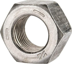 Value Collection - 9/16-18 UNF Steel Right Hand Hex Nut - 7/8" Across Flats, 0.496" High, Uncoated - Caliber Tooling