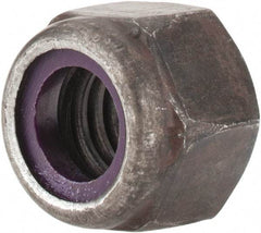 Value Collection - 3/8-16 UNC Grade 8 Hex Lock Nut with Nylon Insert - 9/16" Width Across Flats, 29/64" High, Uncoated - Caliber Tooling