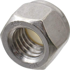 Value Collection - 1/2-13 UNC 316 Hex Lock Nut with Nylon Insert - 3/4" Width Across Flats, 19/32" High, Uncoated - Caliber Tooling