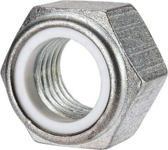 Value Collection - M30x3.50 Metric Coarse Grade 10 Hex Lock Nut with Nylon Insert - 30mm High, Zinc-Plated Finish - Caliber Tooling