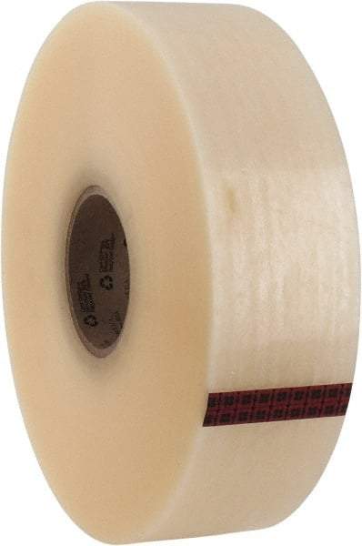 3M - 72mm x 914m Clear Rubber Adhesive Sealing Tape - Polypropylene Film Backing, 2.1 mil Thick, 22 Lb Tensile Strength, Series 3071 - Caliber Tooling