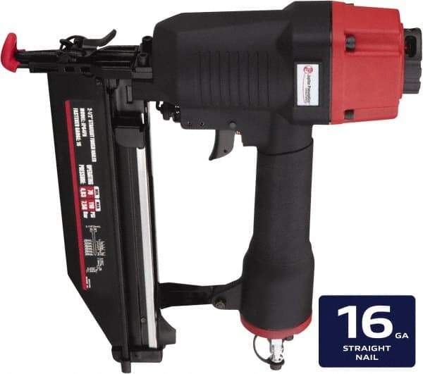 Value Collection - 1 to 2-1/2" Nail Length, 0.118" Nail Diam, 16 Gauge Finish Air Nailer - 70 to 110 psi - Caliber Tooling