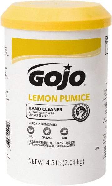 GOJO - 4.5 Lb Dispenser Refill Cream Waterless Hand Cleaner - White, Lemon Scent - Caliber Tooling