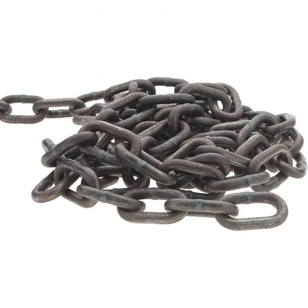 Peerless Chain - 1/4" Welded High Test Chain - 5,400 Lb Capacity, Grade 40, 134' Long, Hot Galvanized Finish - Caliber Tooling