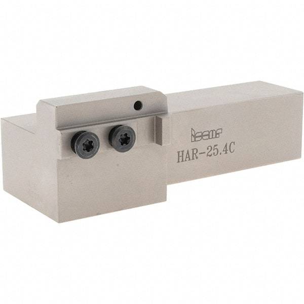 Iscar - External Thread, 5-1/2" OAL, Right Hand Indexable Grooving Cutoff Toolholder - 1" Shank Height x 1" Shank Width, HAR Toolholder Style, Series Heliface - Caliber Tooling