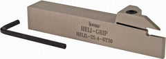 Iscar - HELI, External, Left Hand, 0.236 to 1/4" Groove Width, Indexable Grooving Tool Holder - DG.. 6303, GRIP 6.. Insert Compatibility, 1" Shank Height, 1" Shank Width, 6" OAL - Caliber Tooling