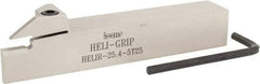 Iscar - HELI, External, Right Hand, 0.197" Min Groove Width, Indexable Grooving Tool Holder - 1" Shank Height, 1" Shank Width, 6" OAL - Caliber Tooling