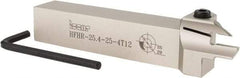 Iscar - HFH, External, Right Hand, 0.47" Max Depth of Cut, 0.157" Max Groove Width, Indexable Grooving Tool Holder - DG.., GRIP, HG.. Insert Compatibility, 1" Shank Height, 1" Shank Width, 6" OAL - Caliber Tooling