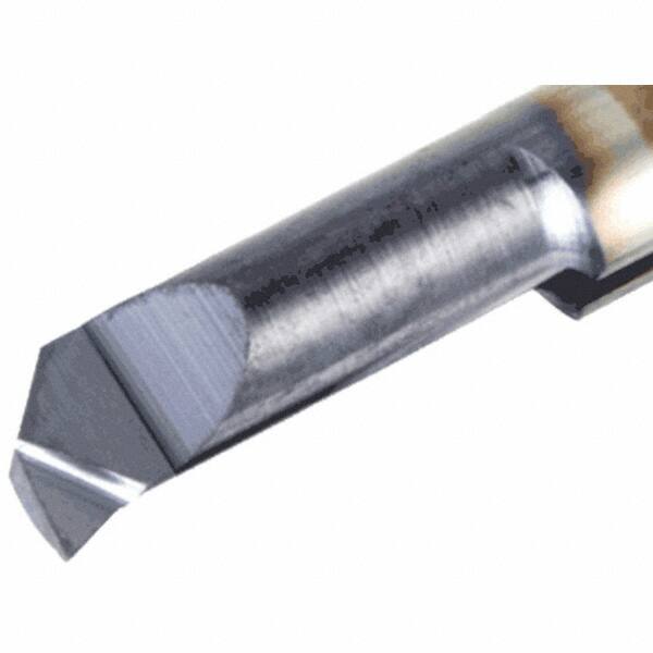 Iscar - 6.8mm Min Bore Diam, 29mm Max Bore Depth, 7mm Shank Diam, Chamfering & Corner Radius Boring Bar - 0.0059" Corner Radius, Left Hand Cut, Solid Carbide, TiCN/TiN Finish - Exact Industrial Supply