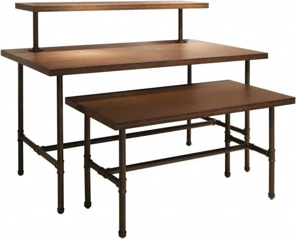 ECONOCO - 48" Long x 24" Wide x 24" High Stationary Nesting Table - Dark Brown, Melamine Top - Caliber Tooling