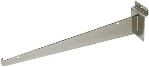 ECONOCO - Satin Chrome Coated Shelf Bracket - 12" Long - Caliber Tooling