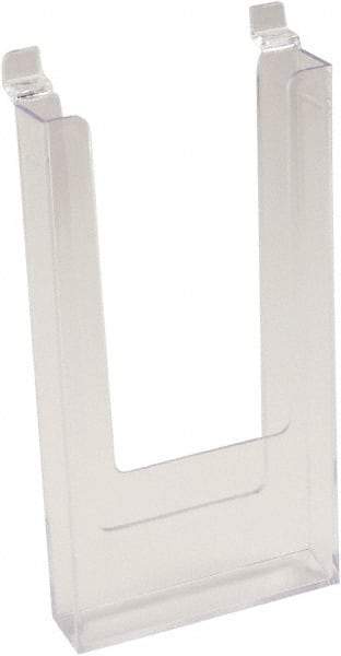 ECONOCO - 4-1/2" Wide x 1" Deep x 9" High, 1 Compartment, Acrylic Literature Holder - Clear, 4-7/16" Compartment Width x 13/16" Compartment Depth x 8-1/4" Compartment Height - Caliber Tooling