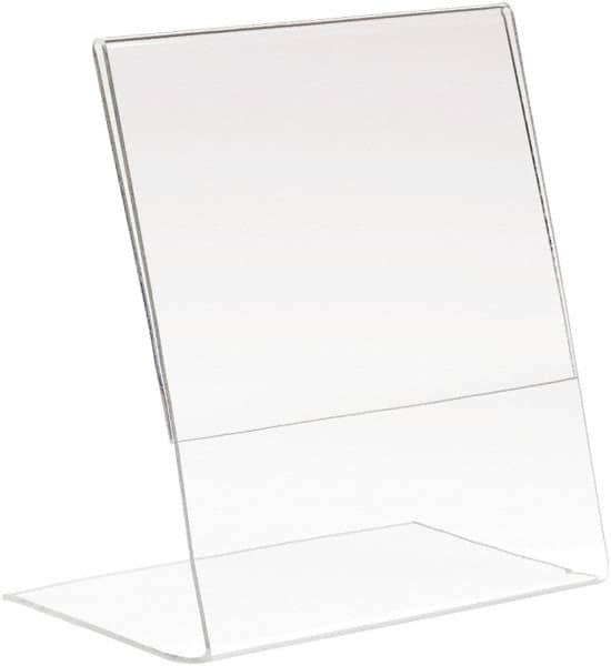 ECONOCO - 8-1/2 Inch Wide x 11 Inch High Sign Compatibility, Acrylic Round Frame Counter Top Sign Holder - Clear, 11 Inch Holder Height, Holds 1 Sign - Caliber Tooling