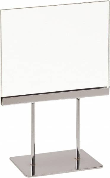 ECONOCO - 7 Inch Wide x 5-1/2 Inch High Sign Compatibility, Acrylic Square Frame Sign Holder - Clear, 5-1/2 Inch Holder Height, Holds 1 Sign - Caliber Tooling