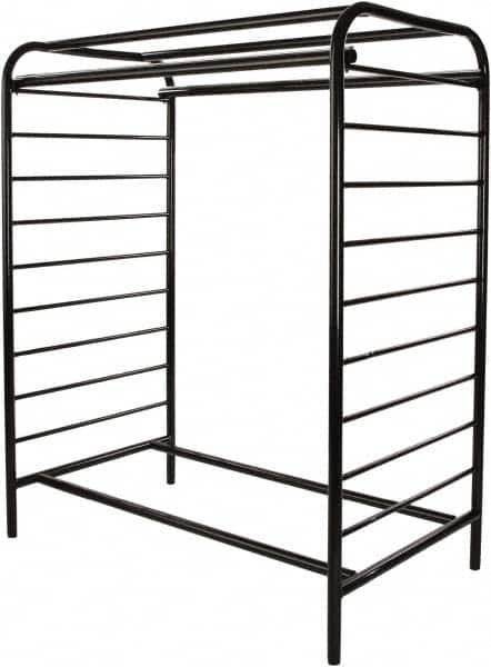 ECONOCO - Black Double Center Floor Display Rack - 48" Wide x 58" High x 28" Deep - Caliber Tooling