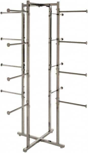 ECONOCO - Chrome Folding Display Rack Tower - 19-1/2" Wide x 61-1/2" High - Caliber Tooling