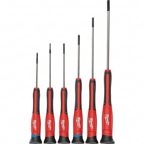 Milwaukee Tool - Screwdriver Sets Screwdriver Types Included: Slotted & Phillips Number of Pieces: 6 - Caliber Tooling