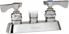 Krowne - Deck Mount, Spoutless Faucet Body Only - Two Handle, Color Coded, Blade Handle, Spoutless, No Drain - Caliber Tooling