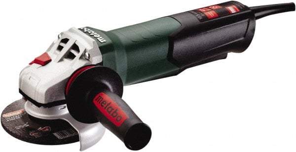 Metabo - 6" Wheel Diam, 9,600 RPM, Corded Angle & Disc Grinder - 5/8-11 Spindle, 120 Volts, 10.5 Amps - Caliber Tooling