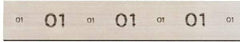 Starrett - 18" Long x 3" Wide x 5/8" Thick, AISI Type O1, Tool Steel Oil-Hardening Flat Stock - + 1/4" Long Tolerance, + 0.01 - 0.015" Wide Tolerance, + 0.01 - 0.015" Thick Tolerance - Caliber Tooling