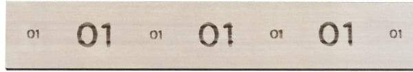 Starrett - 18" Long x 3/4" Wide x 1/4" Thick, AISI Type O1, Tool Steel Oil-Hardening Flat Stock - + 1/4" Long Tolerance, + 0.01 - 0.015" Wide Tolerance, + 0.01 - 0.015" Thick Tolerance - Caliber Tooling