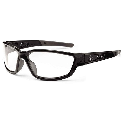 Kvasir Clear Lens Black Safety Glasses - Caliber Tooling