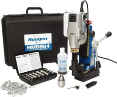 Hougen - 2" Travel, Portable Magnetic Drill Press - 450 RPM, 8 Amps, 1.25 hp, 920 Watts - Caliber Tooling