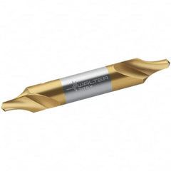 Combo Drill & Countersink: Metric, High Speed Steel TiN Finish, Right Hand Cut, Series K1113TIN