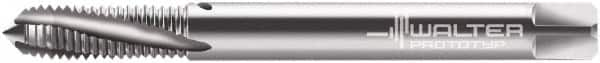 Walter-Prototyp - M12x1.50 Metric Fine 4 Flute 6HX Modified Bottoming Spiral Flute Tap - Powdered Metal, Bright Finish, 100mm OAL, Right Hand Flute, Right Hand Thread, Series 214101 - Caliber Tooling