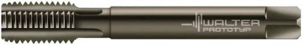 Walter-Prototyp - 1-11" BSPP, 6 Flutes, Modified Bottoming Chamfer, Nitride/Oxide Coated, Powdered Metal British Standard Pipe Tap - 0.9843" Shank Diam, 0.7874" Square Size, Series E24364 - Exact Industrial Supply