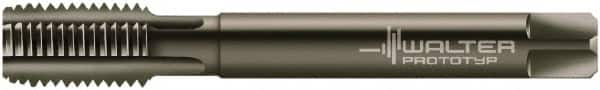 Walter-Prototyp - 5/8-11 UNC 2B 4 Flute Nitride/Oxide Finish Powdered Metal Straight Flute Machine Tap - Modified Bottoming, Right Hand Thread, 110mm OAL, 25mm Thread Length, Oversize - Exact Industrial Supply