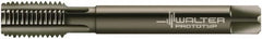 Walter-Prototyp - M18x2.50 Metric 6HX 4 Flute Nitride/Oxide Finish Powdered Metal Straight Flute Machine Tap - Modified Bottoming, Right Hand Thread, 125mm OAL, 30mm Thread Length, Oversize - Exact Industrial Supply