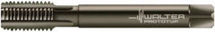 Walter-Prototyp - 9/16-18 UNF 2B 4 Flute Nitride/Oxide Finish Powdered Metal Straight Flute Machine Tap - Modified Bottoming, Right Hand Thread, 100mm OAL, 21mm Thread Length, Oversize - Exact Industrial Supply