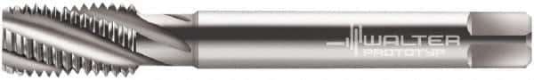 Walter-Prototyp - M16x2.00 Metric 4 Flute 6HX Modified Bottoming Spiral Flute Tap - Powdered Metal, Bright Finish, 110mm OAL, Right Hand Flute, Right Hand Thread, Series 204602 - Exact Industrial Supply