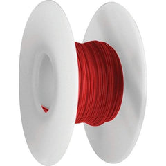 OK Industries - 30 AWG, 1 Strand, 30.4 m OAL, Copper Hook Up Wire - Red Kynar Jacket, 0.02" Diam - Caliber Tooling