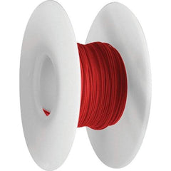 OK Industries - 26 AWG, 1 Strand, 30.4 m OAL, Copper Hook Up Wire - Red Kynar Jacket, 0.027" Diam - Caliber Tooling