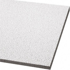 Armstrong World - 24" Long x 24" Wide, Wet-Formed Mineral Fiber Ceiling Tile - ASTM E1264 Specification, White - Caliber Tooling