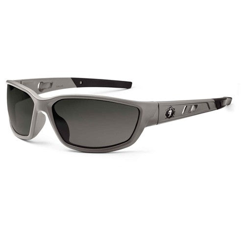 Kvasir Smoke Lens Matte Gray Safety Glasses - Caliber Tooling