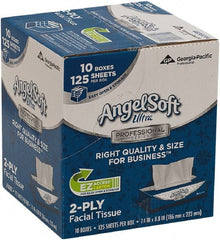 Georgia Pacific - Case of (10) 125-Sheet Flat Boxes of White Facial Tissues - Caliber Tooling