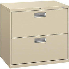 Hon - 30" Wide x 28.38" High x 19-1/4" Deep, 2 Drawer Lateral File - Steel, Putty - Caliber Tooling