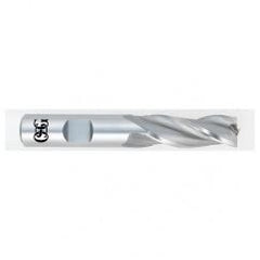 1 Dia. x 4-1/2 Overall Length 3-Flute Square End HSS-CO SE End Mill-Round Shank-Center Cutting-Uncoated - Caliber Tooling