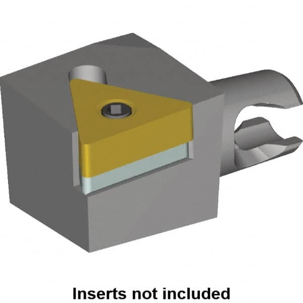 Kennametal - Right Hand Cut, Size KM16, TN.. Insert Compatiblity, Modular Turning & Profiling Cutting Unit Head - 10mm Ctr to Cutting Edge, 20mm Head Length, Series KM Micro - Caliber Tooling