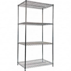 ALERA - 4,000 Lb Capacity 4 Shelf Wire Shelving - Starter Unit - Caliber Tooling